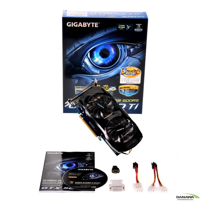 GIGABYTE ������ GTX560 Ti UDV Over D5 1GB WINDFORCE 2X
