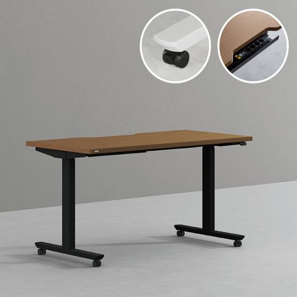 데스커 플러스 이동형 모션 스탠딩 책상 (1400x700)