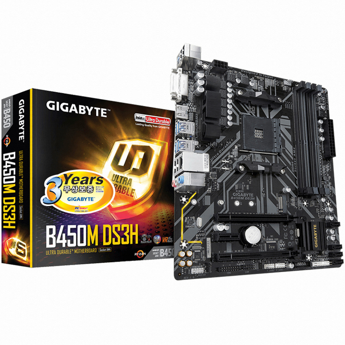 GIGABYTE B450M DS3H 듀러블에디션 피씨디렉트