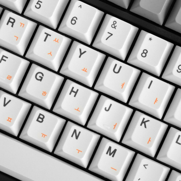 145Key 염료승화 PBT 한글 포인트 컬러 키캡