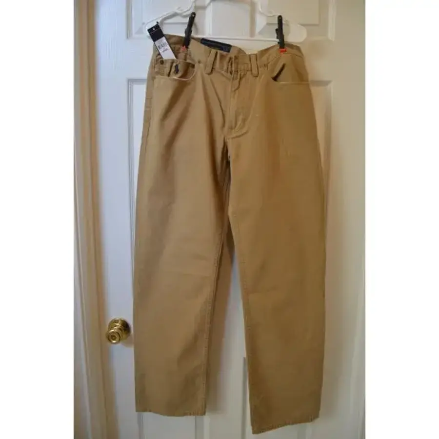 폴로 멜빵바지 사이즈 32x30 갈색 허리선이 낮게 5654494_이미지