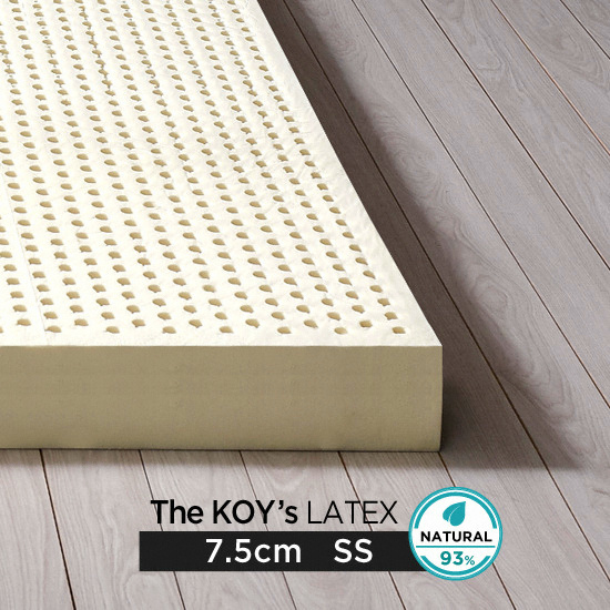 더코이즈 말레이시아 천연라텍스 매트리스 SS+겉커버 (7.5cm)_이미지