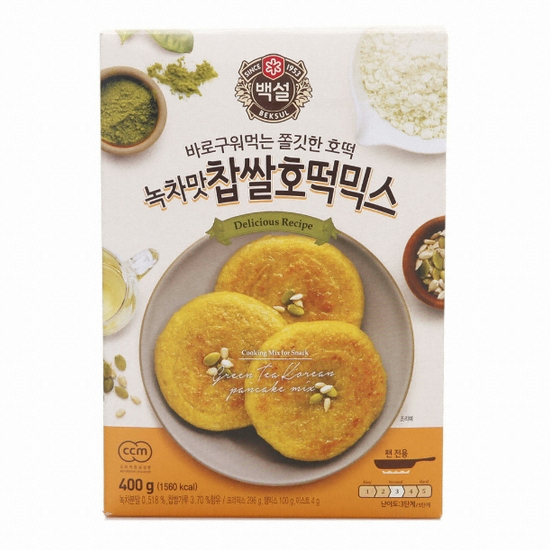 백설 녹차맛 찹쌀호떡믹스 400g (5개)