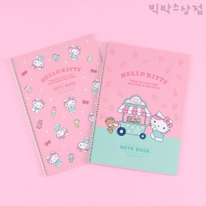 헬로키티 원링노트 1p 랜덤 유선 산리오 스프링노트 공책 문구 학용품 준비물 메모 캐릭터_이미지