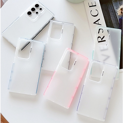 수나르 갤럭시A36 컬러 프레임 슬림 매트 반투명 케이스