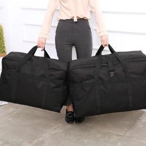[불명] 방수 접이식 옥스포드 헝겊 여행 이민가방으로 해외 공부를위한 1PCS 헤비 듀티 수하물_이미지