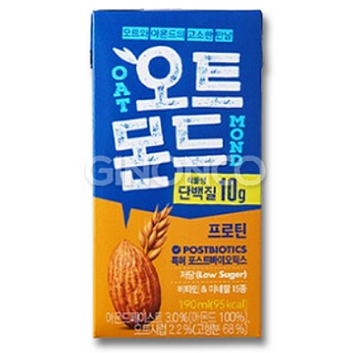 롯데칠성음료 오트몬드 프로틴 190ml (6개)