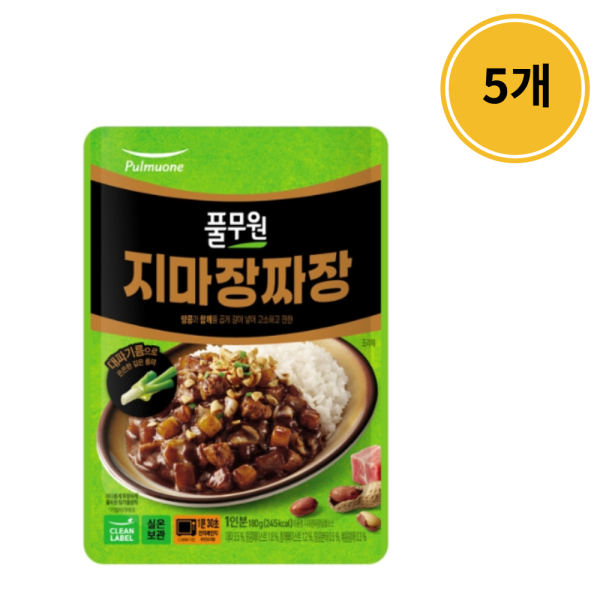 풀무원 지마장짜장 180g (5개)_이미지
