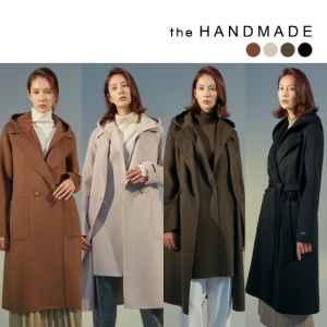  더핸드메이드 울 블렌디드 핸드메이드 후드 베스트+코트 SET 상품이미지