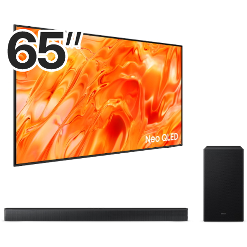 삼성전자 네오QLED KQ65QNH70AFXKR (벽걸이+사운드바, HW-B650F)_이미지