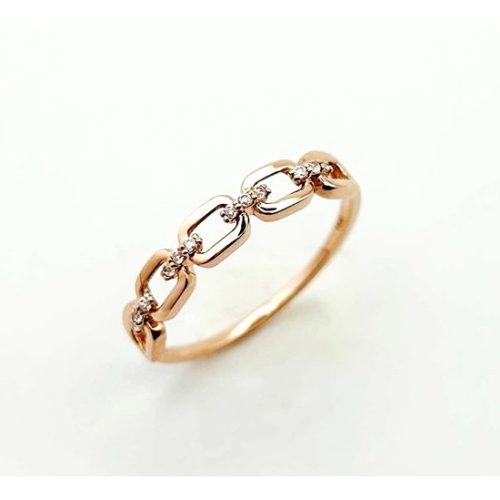 GB 스몰 스퀘어 체인 10K GOLD 반지 LRS25045G