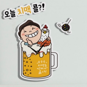nb004-인테리어벽시계-오늘치맥콜