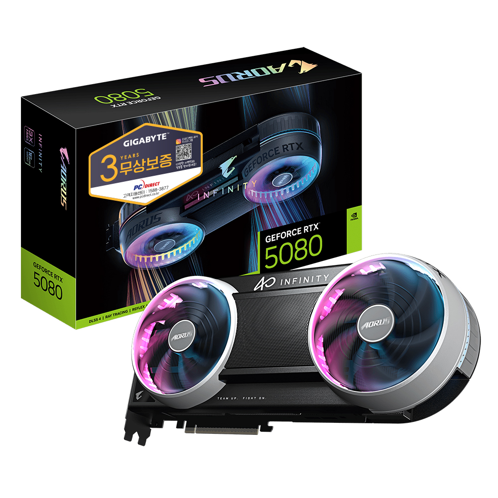 GIGABYTE AORUS ������ RTX 5080 INFINITY D7 16GB �Ǿ���Ʈ