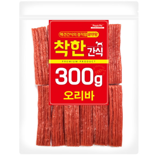  피플펫 착한간식 오리바 300g [1개]