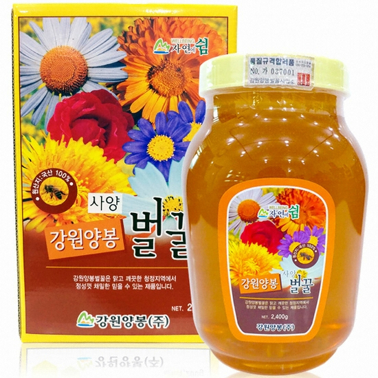 강원양봉 사양 강원양봉벌꿀 2.4kg (잡화) (1개)_이미지