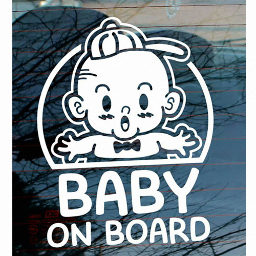 뭉키월드  마크 마이클 Baby On Board 스티커 LSC-672