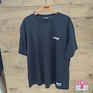 JEEP 남녀공용 베이직 ICONIC 라운드 반팔티셔츠 JP2TSU092BK_이미지