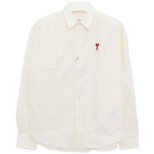 AMI 옥스포드 셔츠 BFFSH091 480 (100, 화이트)