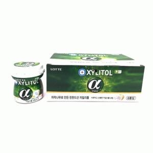 롯데 자일리톨 알파껌 용기 6개