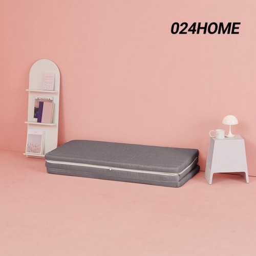 에스베딩 024홈 바디서포트 단단한 3단 접이식 토퍼 매트리스 Q (6cm)_이미지