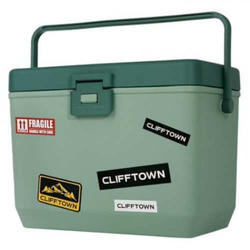 브리드케어 클리프타운 테이블 아이스박스 포레스트그린 (14L)