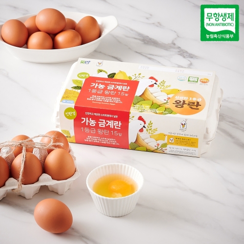 가농바이오 금계란 1등급 왕란 15구 [1개]