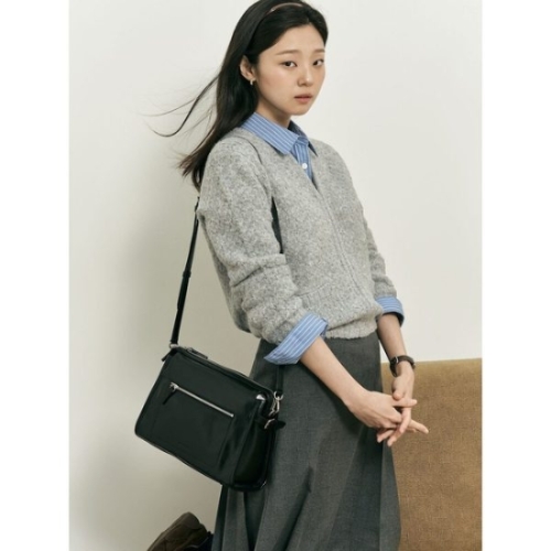 빈폴레이디스 빈폴 BEANPOLE LADIES B. my 알파카 혼방 니트 집업 가디건 카디건 라이트 그레이 BF5X5AN012 BF5.._이미지