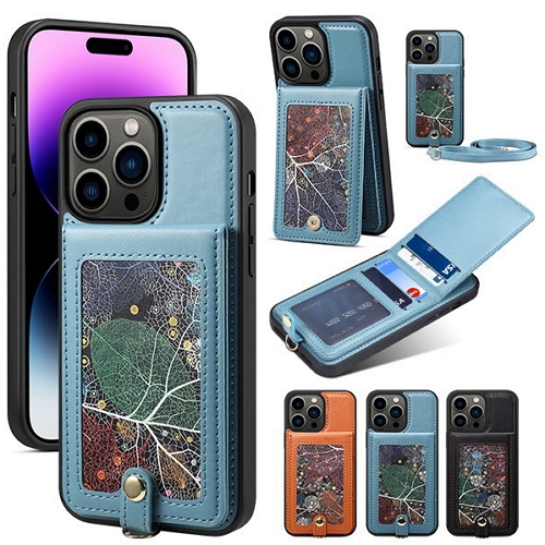 수나르 아이폰XR 더블 스트랩 카드 수납 지갑 가죽 케이스_이미지