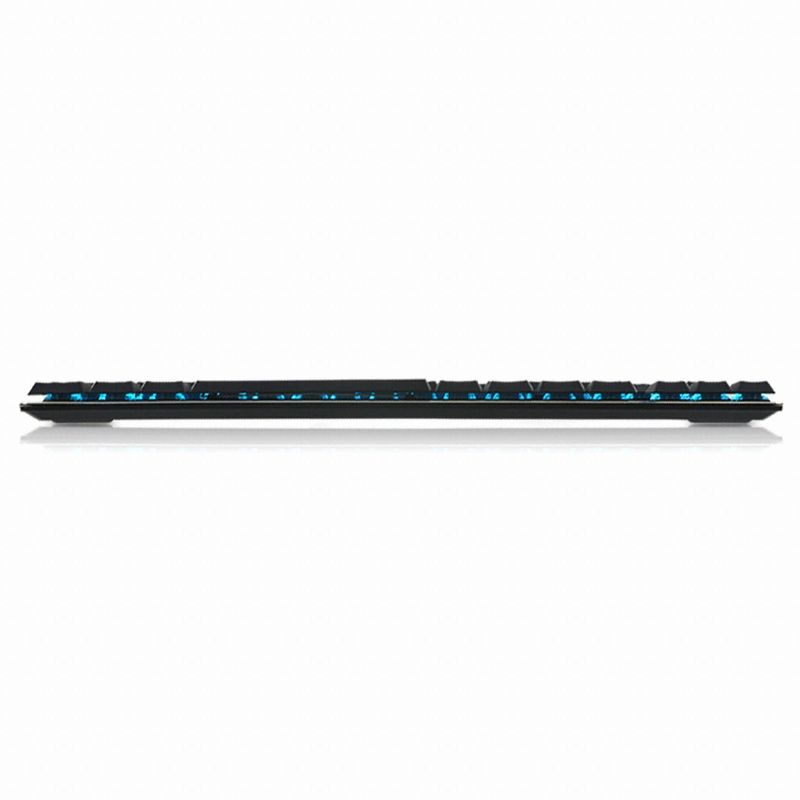 다얼유 EK820 블루투스 겸용 슬림 LED 기계식 키보드 (블랙, 청축)_이미지