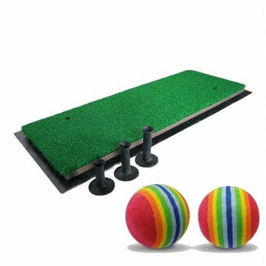 지온카시야 연습장용 골프스윙매트 (고무티3개+스펀지공)