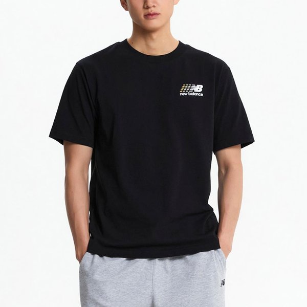 뉴발란스 그라데이션 그래픽 반팔티 SEMI OVER FIT NBNEF22471