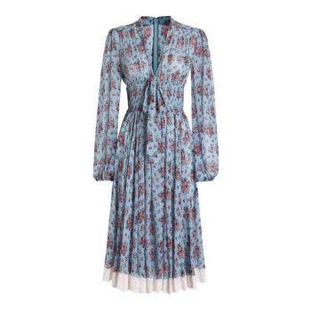 미디 스커트 라이트 블루 153945172