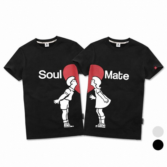 앨빈클로 Soul Mate 러블리 커플 티셔츠 AST-3415