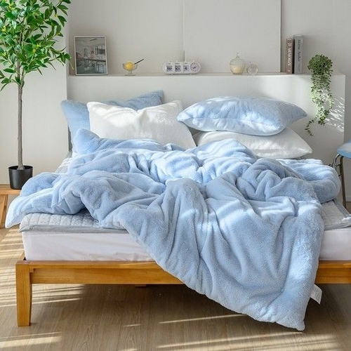 르헤브 굿나잇 10mm 밍크 극세사 리버시블 차렵이불 베개세트 (슈퍼싱글 SS)_이미지