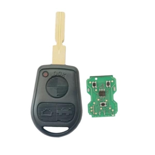BMW 3버튼 Fob 315/433Mhz ID44 칩 Z3 E31 E32 E34 E36 E38 E39 E46 HU58/HU92 키..