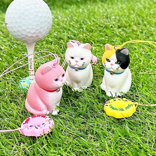 턴트골프 심통난 고양이 도넛링 골프티걸이