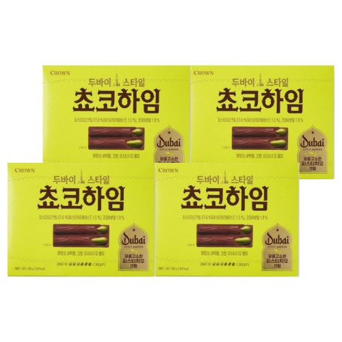 크라운제과 두바이 스타일 초코하임 284g (4개)