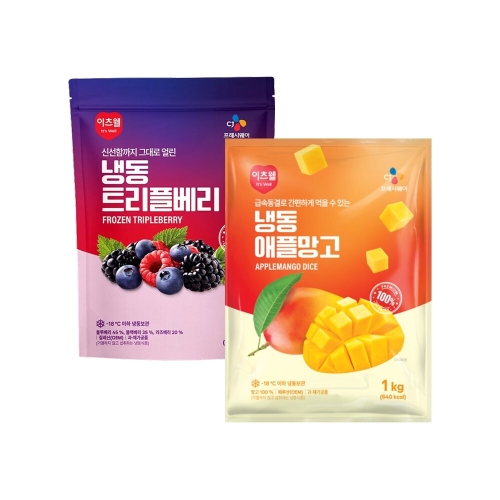 이츠웰 냉동 트리플베리 1kg + 애플망고 1kg (1개)_이미지