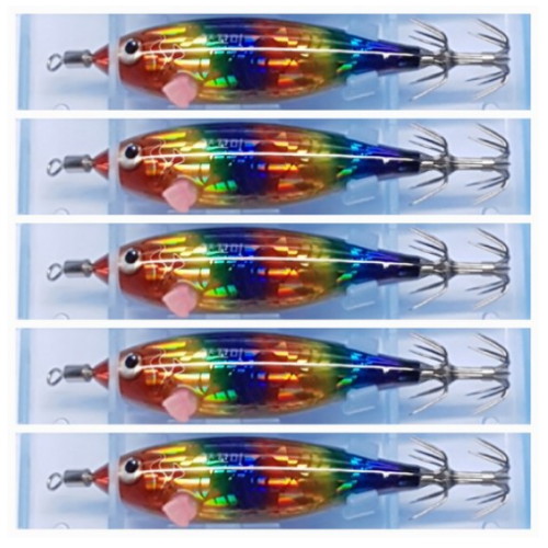 씨넥스 JP35 쪼꼬미 에기 네츄럴 레이저 무지개 5종_이미지