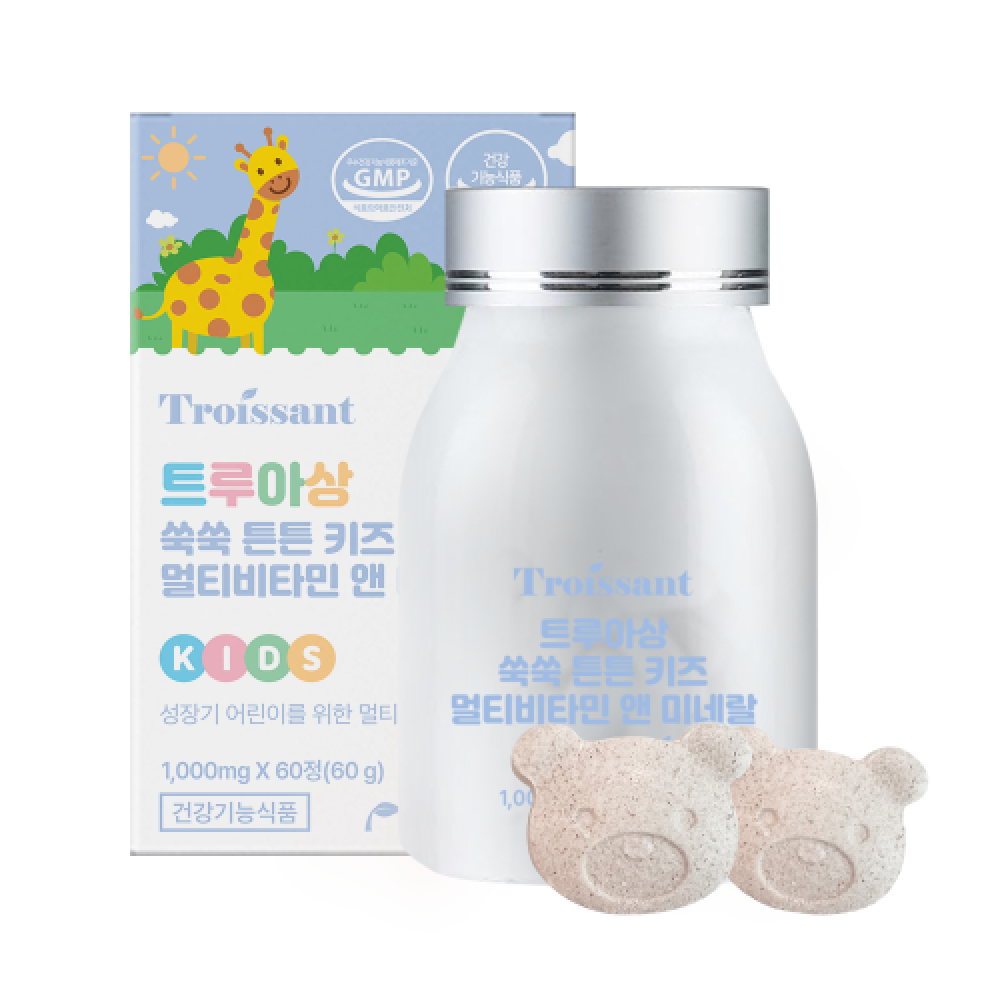 트루아상 쑥쑥 튼튼 키즈 멀티비타민 앤 미네랄 60정 (6개)