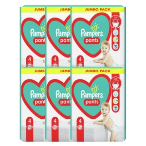 3박스 유럽산 베이비드라이 팬티4단계 기저귀 파우더향 Pampers 바우처