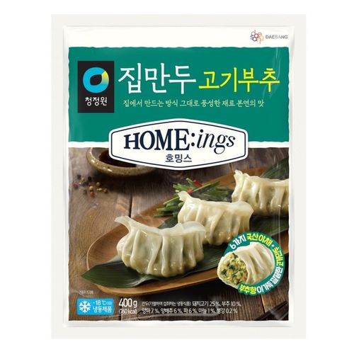대상 청정원 호밍스 집만두 고기 부추 400g (2개)
