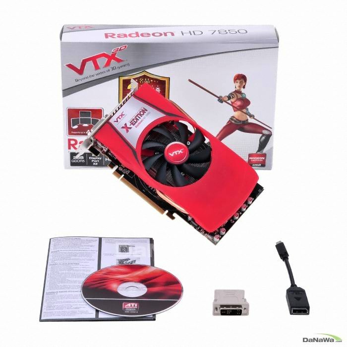 VTX3D �󵥿� HD 7850 X-EDITION D5 2GB