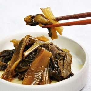 상하식품 1 1 장아찌 밥도둑 여수 돌산갓 절임 300g x 2개