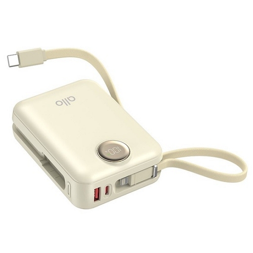 알로코리아 듀얼 케이블 일체형 보조배터리 2008PD 20000mAh_이미지