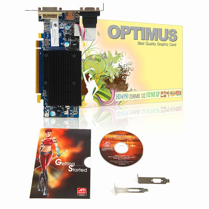 유니텍전자 라데온 HD 4350 OPTIMUS 만갑이 HDMI D2 256MB LP_이미지