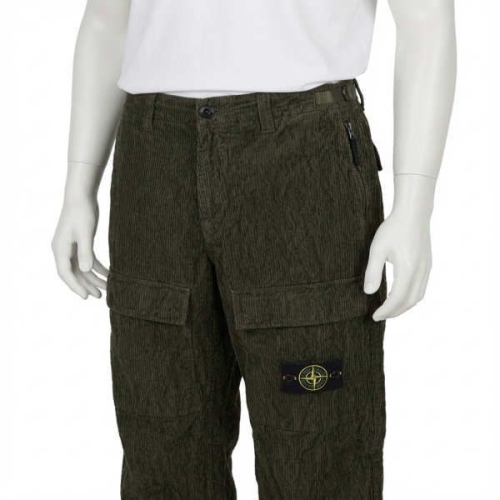 스톤아일랜드 3100025 Wrinkled Corduroy 500 TC Loose Fit Cargo Pants K2S15 S0229 V..