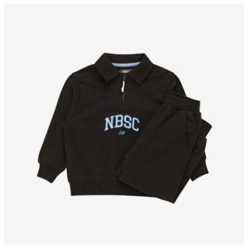 뉴발란스키즈 절개 포인트 반집업 스웨트 셋업 (NK9YE3106U)