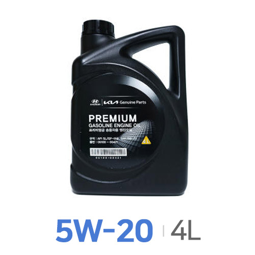 현대모비스 모비스 순정 프리미엄급 승용차 엔진오일 5W20 4L [1개]