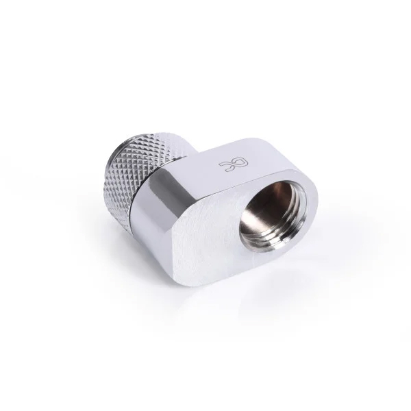 ALPHACOOL Eiszapfen 16mm 오프셋 회전 피팅 (크롬)